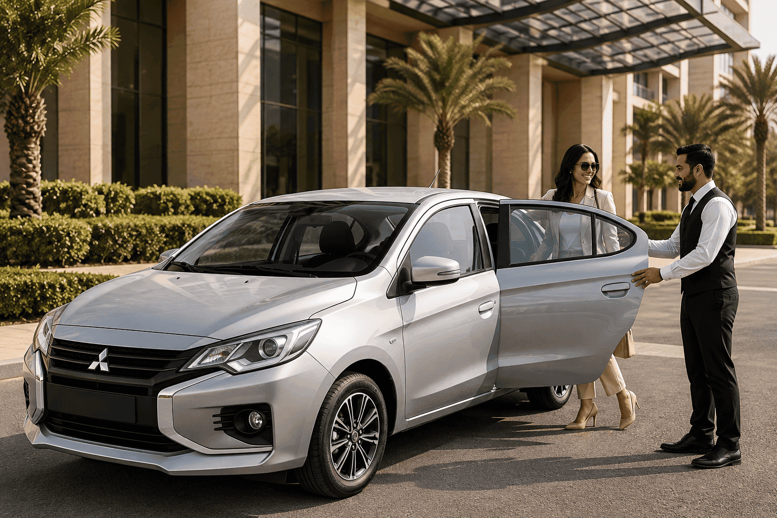 car renting with driver